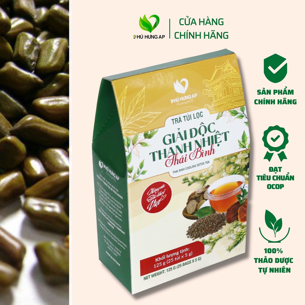 Trà thanh nhiệt mát gan giải độc, detox cơ thể, trà thảo dược tuisc lọc AP PHÚ HƯNG