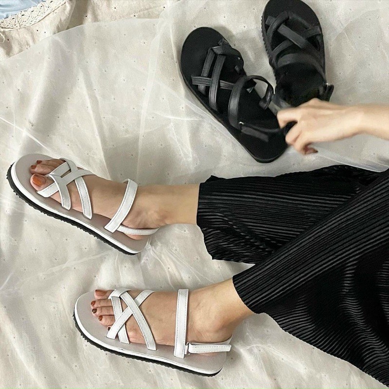 Sandal quai chéo ❤️HÀNG CANH SALE ❤️ Giày đi học, đi làm, công sở ❤️Sandal giá rẻ, cực bền