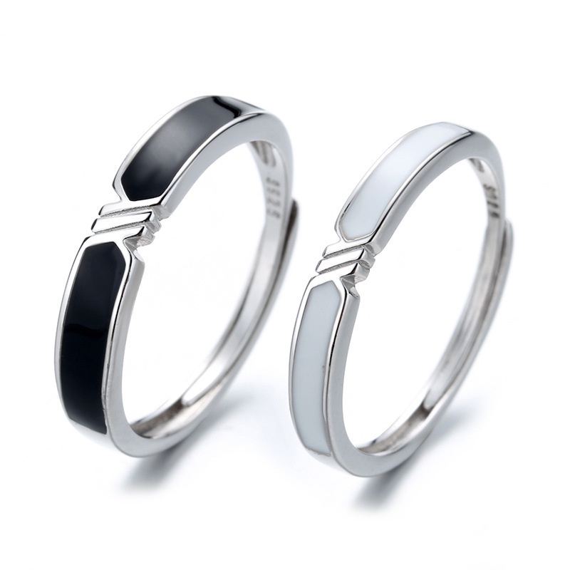 Pandora Couple Ring Promise Ring 925 Silver Wedding Engagement Ring For Girl Friends BoyFriends Valentine's Day Gifts