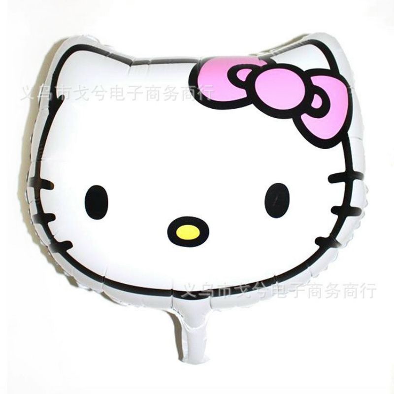 Bóng Bay Hình Kitty Dễ Thương Đáng Yêu Trang Trí Sinh Nhật Cho Bé - Kem Shop K138