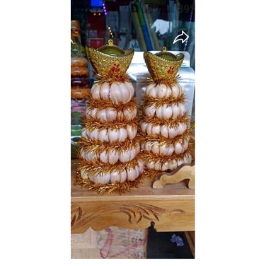 Tháp tỏi thần tài 3 tầng, 5 tầng