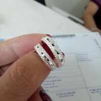 Nhẫn cặp bạc ý mới