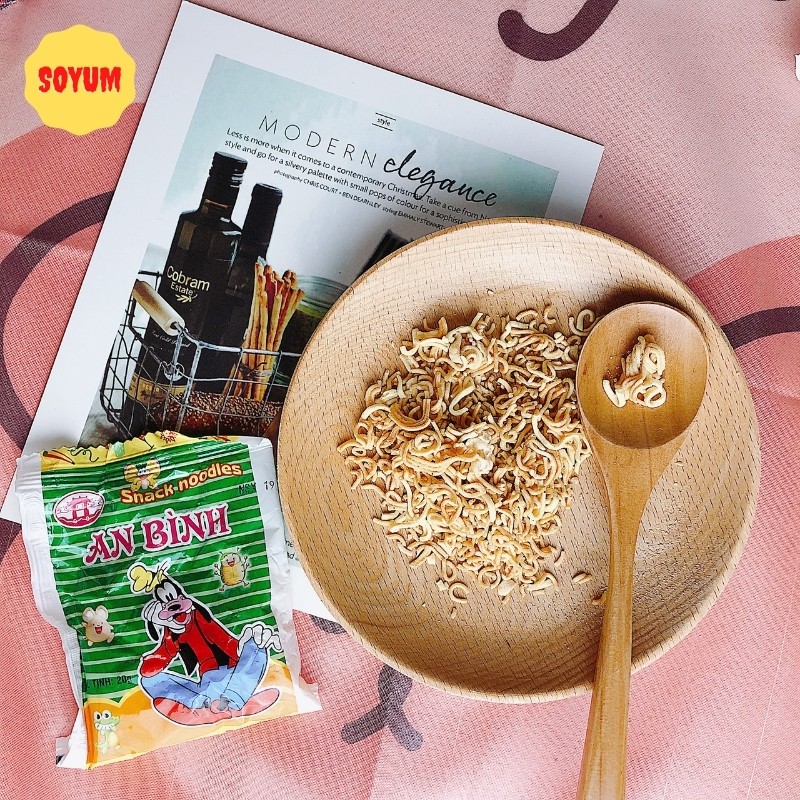 Mì tôm trẻ em an bình, ăn vặt Soyum vừa ngon vừa rẻ