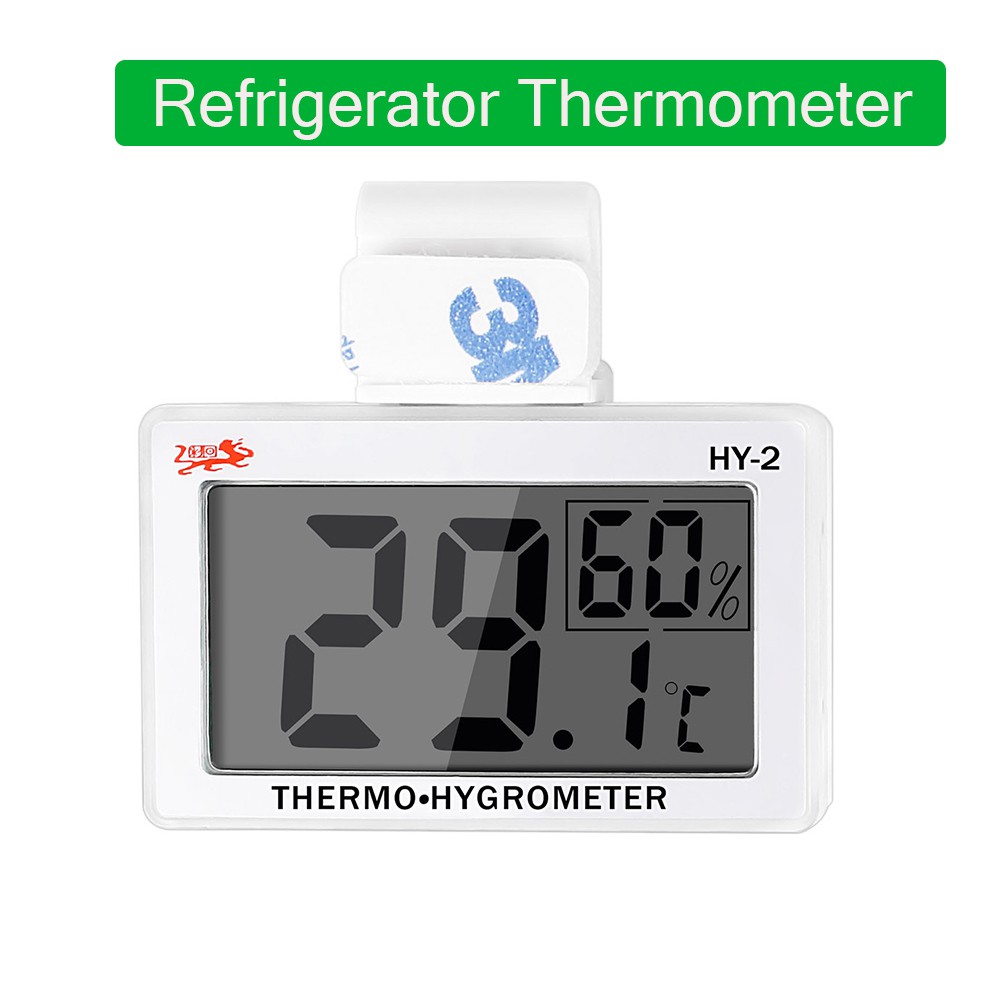 Nhiệt kế tủ lạnh chống thấm nước có độ chính xác cao kỹ thuật số LED, nhiệt kế làm lạnh tủ đông, màn hình kỹ thuật số LCD chính xác