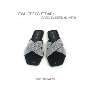 [HÌNH SHOP TỰ CHỤP] DÉP QUAI CHÉO ĐÍNH HẠT LÓT NHUNG SIÊU ÊM