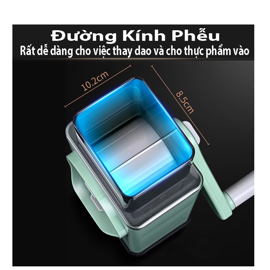 Dụng cụ thái cắt bào sợi rau củ quả đa năng 4 in 1 bằng thép không gỉ - Máy cắt thái nạo sợi