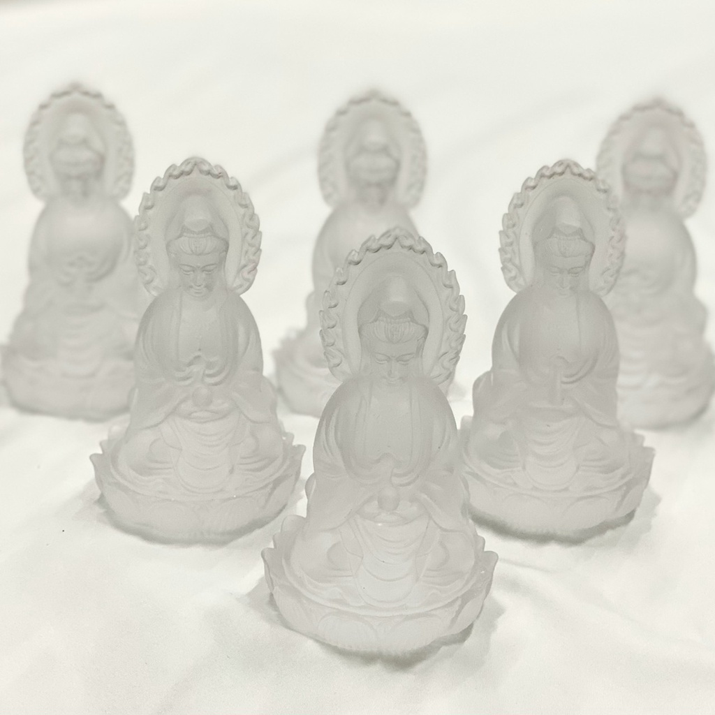 Quan Âm Lưu Ly Cao Cấp , Quan Âm Lưu Ly 2 Mặt - Cao 10cm