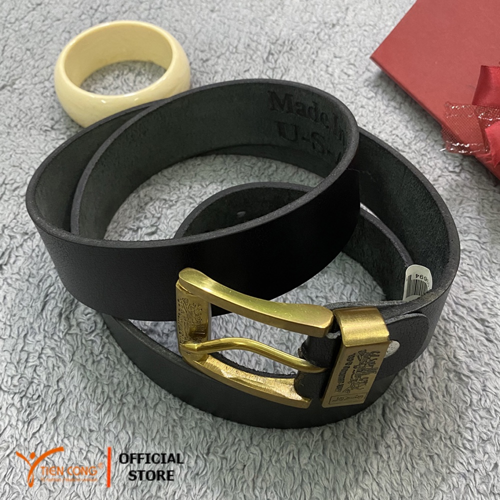 Thắt Lưng Nam da bò TIẾN CÔNG đầu kim thời trang TCN2002