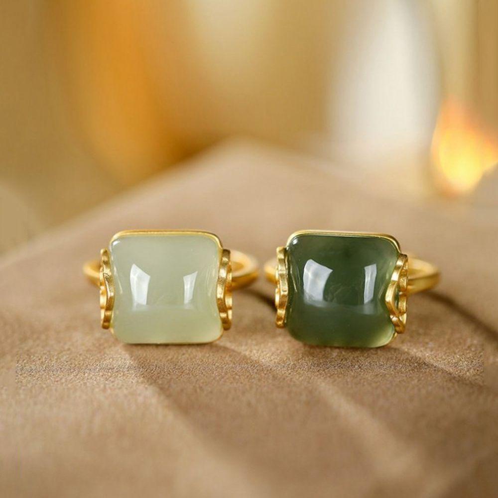 Nhẫn Thiết Kế Đơn Giản Thời Trang|Nhẫn Hình Đám Mây Xanh Phong Cách Trung Hoa