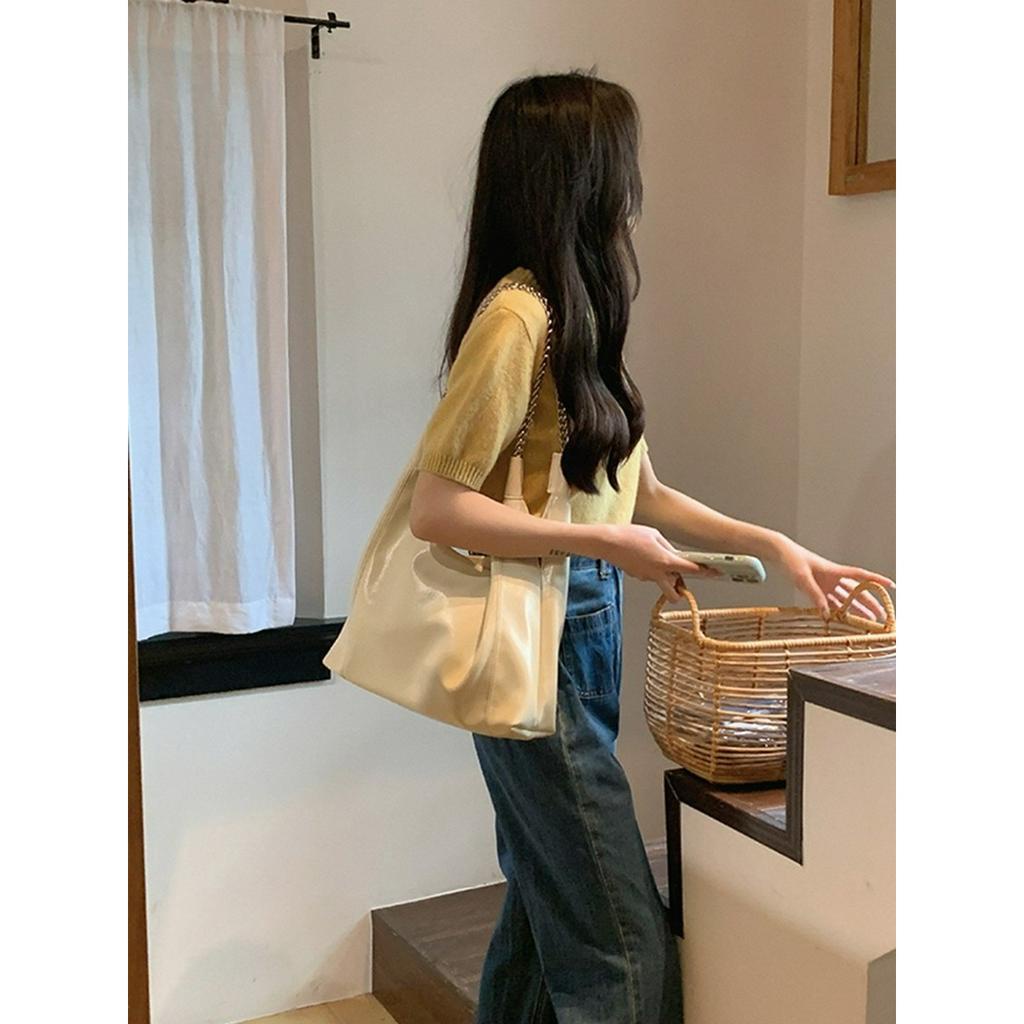 Túi Xách Da PU Cỡ Lớn Phong Cách Preppy Mới  AYW256