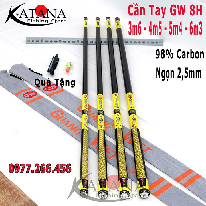 Cần Câu Tay 8H GW 3m6 4m5 5m4 6m3