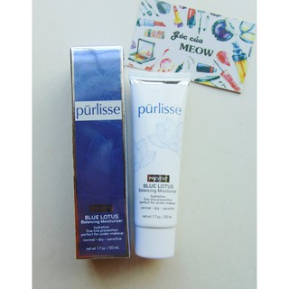 [Fullsize 50ml] Kem dưỡng Purlisse Blue Lotus Balancing Moisturizer