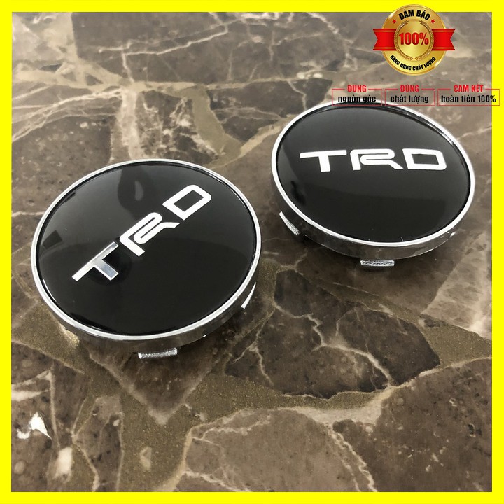 Sản phẩm  Logo chụp mâm, vành xe ô tô Toyota Fortuner TRD bản thể thao - Đường kính 60mm - TRD-60