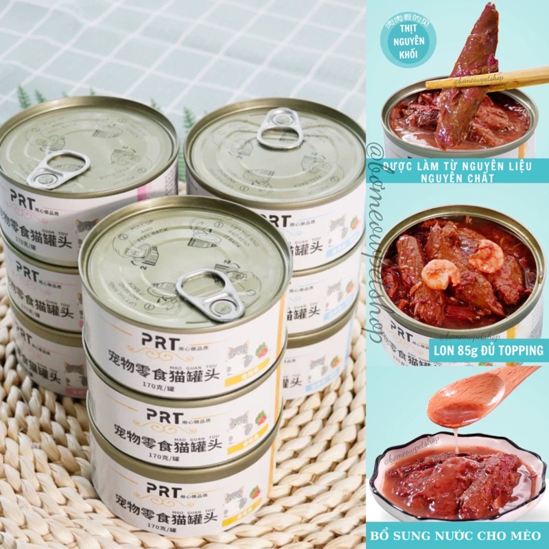 Pate Lon dinh dưỡng cho mèo lon 85gr , 170gr