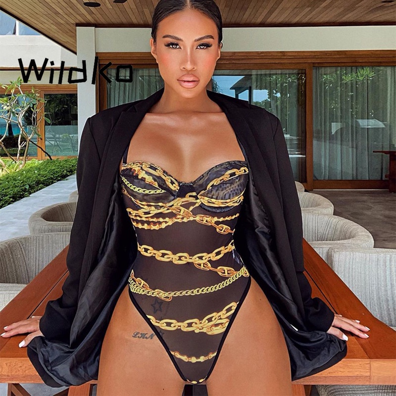 Bodysuit Hai Dây Cổ Chữ V 2022 Mới Quyến Rũ Thời Trang Dành Cho Nữ