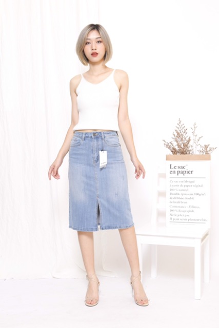 CV20 - Chân váy midi dáng dài - CT Jeans