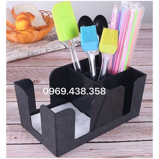 Kệ đựng ống hút, kệ đựng giấy ăn