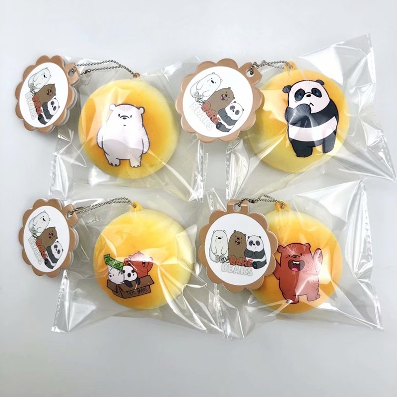 Đồ Chơi Xốp Squishy Giảm Stress Hình Gấu Dễ Thương Cho Bé