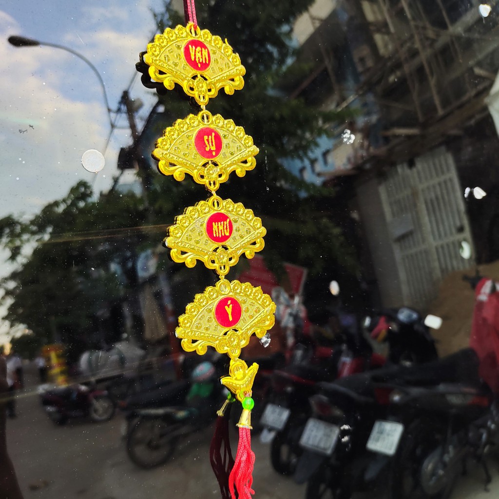 Dây treo trang trí tết 4 CÁNH QUẠT A14
