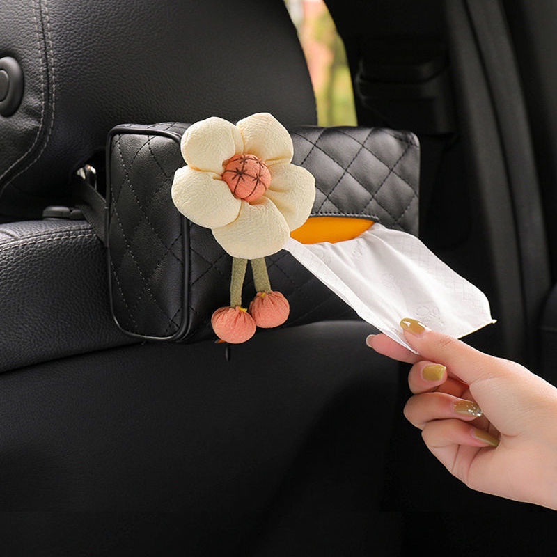 Hộp Đựng Khăn Giấy Treo Lưng Ghế Xe Hơi Trang Trí Sáng Tạo Dễ Thương