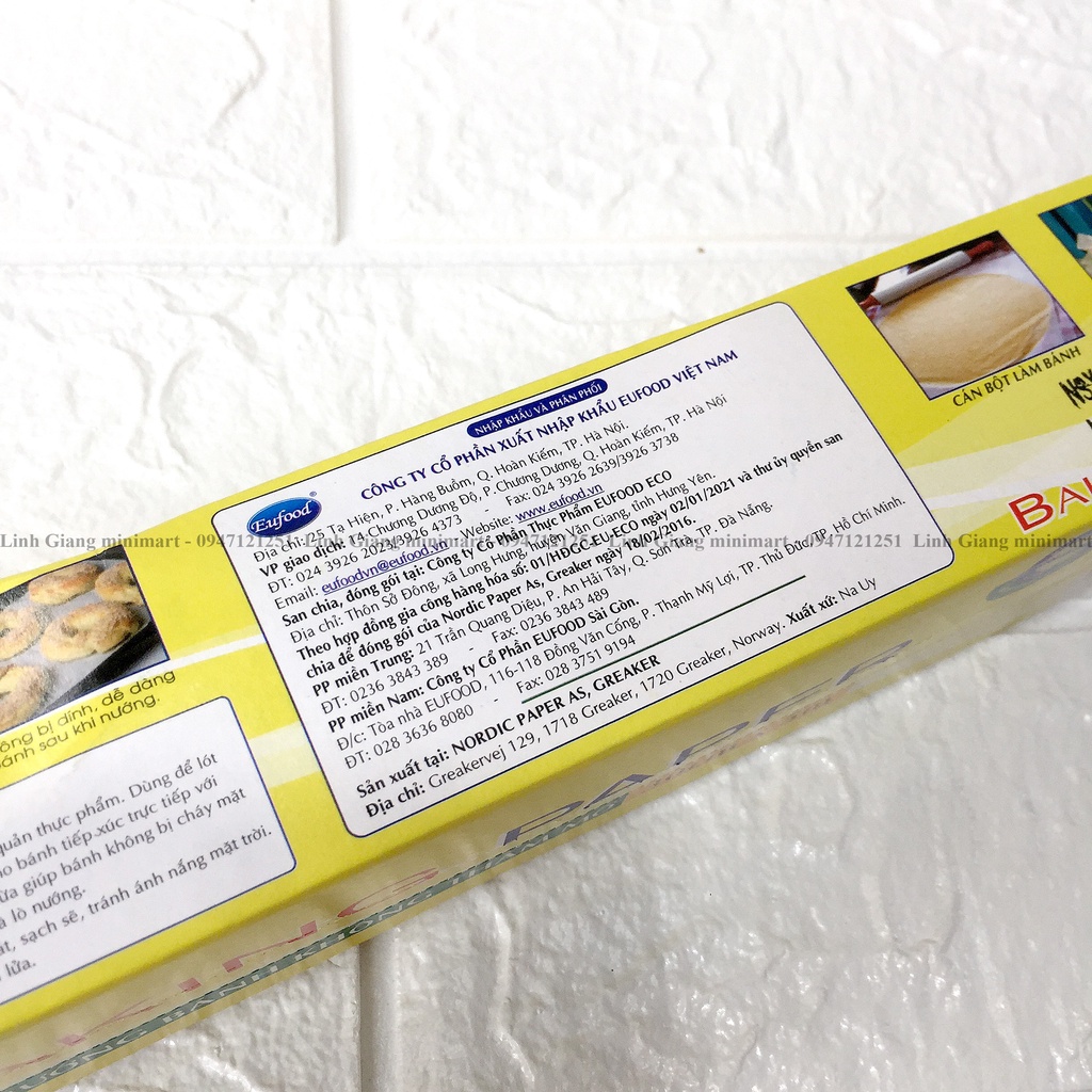 Giấy nến Giấy nướng đa năng Eufood dành cho lò nướng và nồi chiên không dầu, nồi hấp Giấy nướng bánh không thấm mỡ