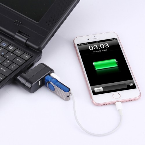 Đầu USB Xoay 180 Độ Chia 3 Cổng USB 2.0 Portable HUB MARRYSTORE