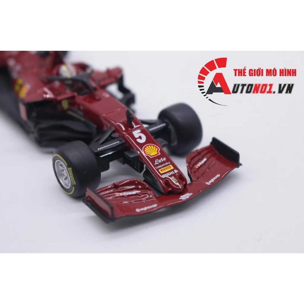 MÔ HÌNH XE F1 FERRARI SF1000 #5 HỘP MICA 1:43 BBURAGO 7541