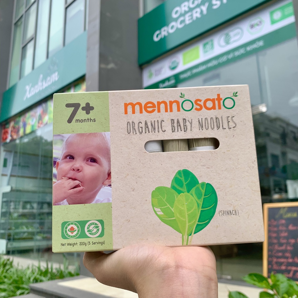 Mì Sợi Hữu Cơ Cho Bé Mennosato 200g Từ 7 Tháng Tuổi - XanhSam Organic