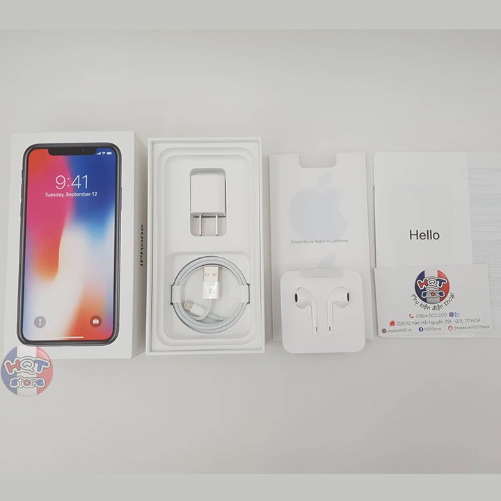 Fullbox hộp phụ kiện zin IPhone X chính hãng theo máy