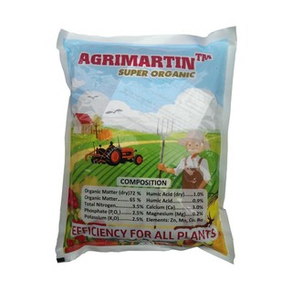 AGRIMARTIN SUPER ORGANIC 1kg - Phân hữu cơ thúc đẩy sinh trưởng cấn đối
