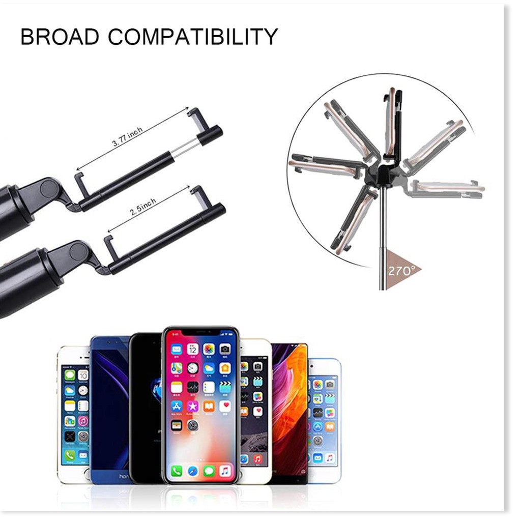 [CHỤP ẢNH TỪ XA] GẬY TRIPOD 3 CHÂN K07 KẾT NỐI BLUETOOTH CAO 72CM CHỐNG RUNG LẮC SELFIE TIK TOK LIVESTREAM 3210 XIAOMI