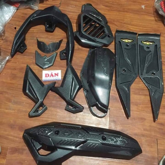 Combo bộ 8 đồ ốp các bon xe air blade 2016-2019