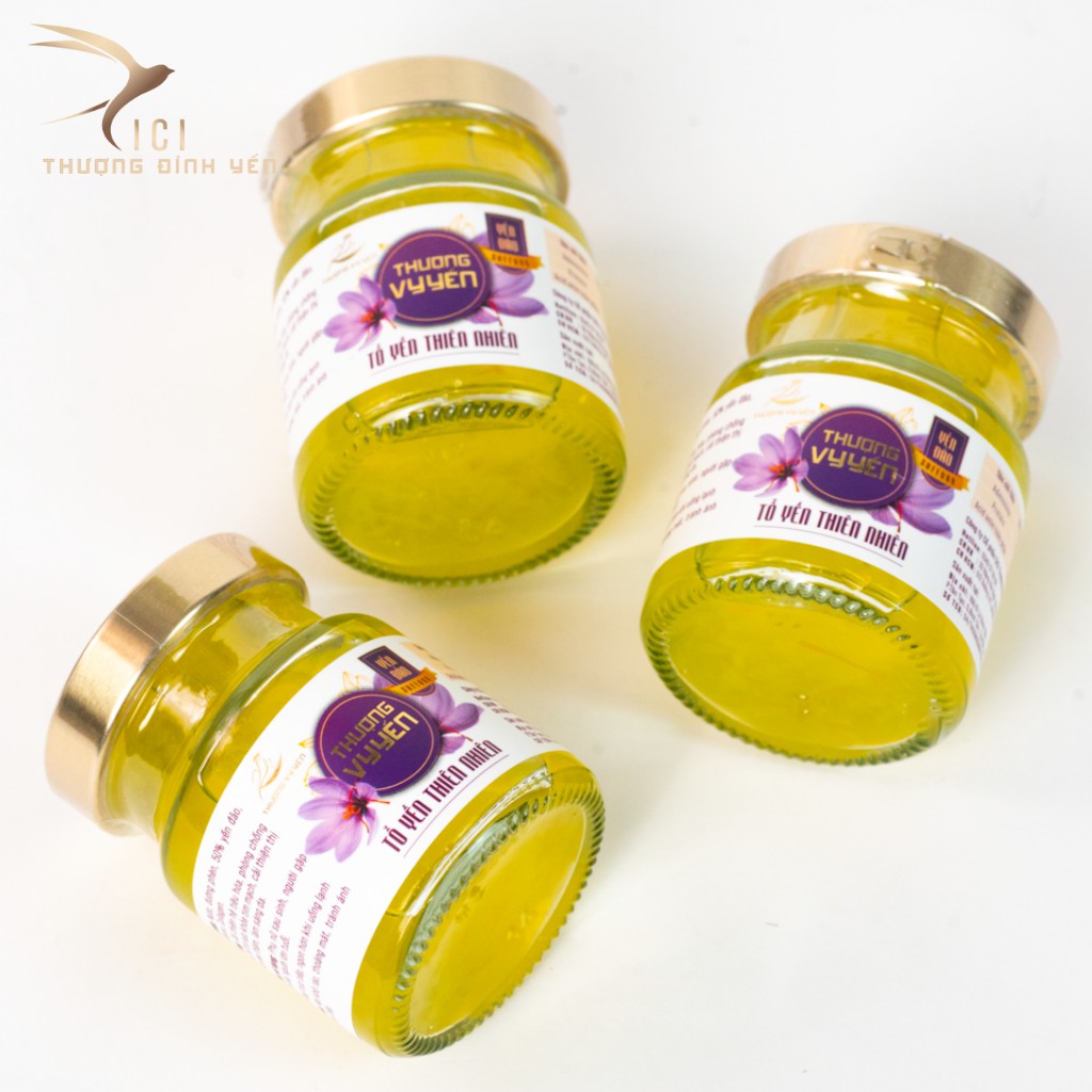 Tổ Yến Chưng Sẵn CICI THƯỢNG ĐỈNH YẾN Thượng Vy Yến Saffron Bồi Bổ Sức Khỏe, Ngăn Ngừa Lão Hóa Hộp 3 Hũ x 80ml