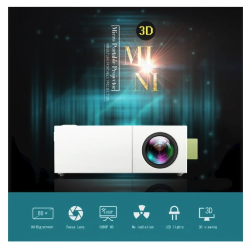 Máy chiếu mini YG-310 Full HD 1080p