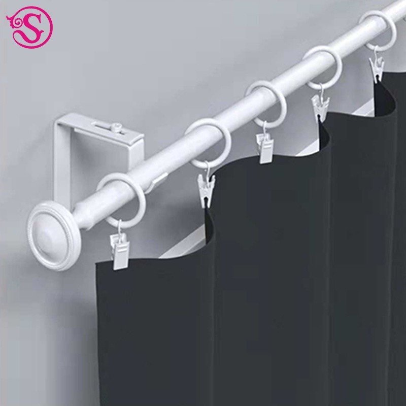 Móc treo rèm kèm khoen tròn dạng kẹp tiện dụng bộ 10 chiếc