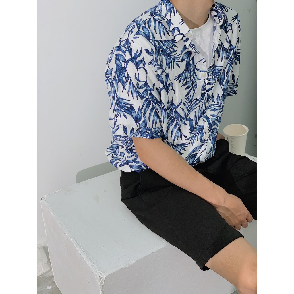 Áo sơ mi nam 360 BOUTIQUE ngắn tay họa tiết - SDBTK218-5 | BigBuy360 - bigbuy360.vn