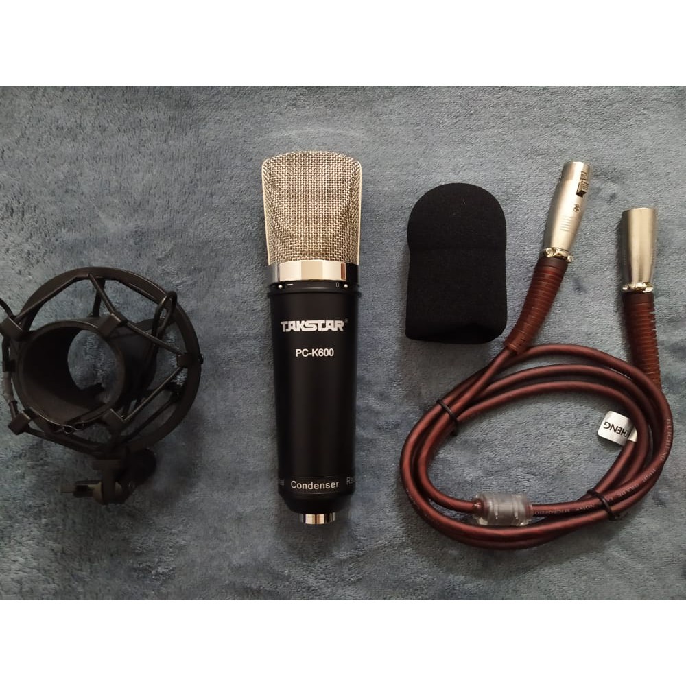 Mic thu âm Takstar PC-K600 Tặng dây mic 2 đâu to chống nhiễu