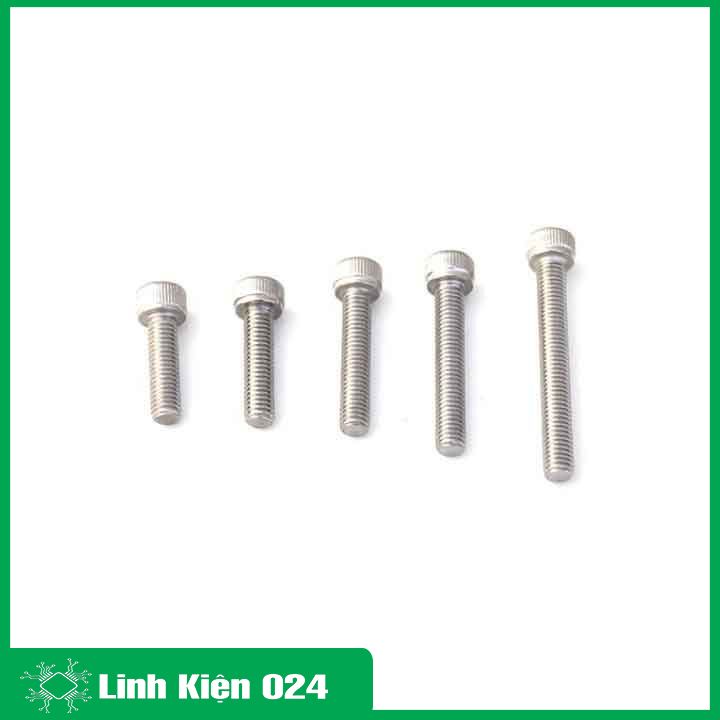 Bu lông lục giác chìm đầu trụ M5 Inox 304 kích thước 6mm-60mm