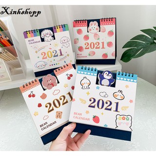 Lịch Để Bàn 2021 Cỡ 15x16cm (Dạng Cứng)