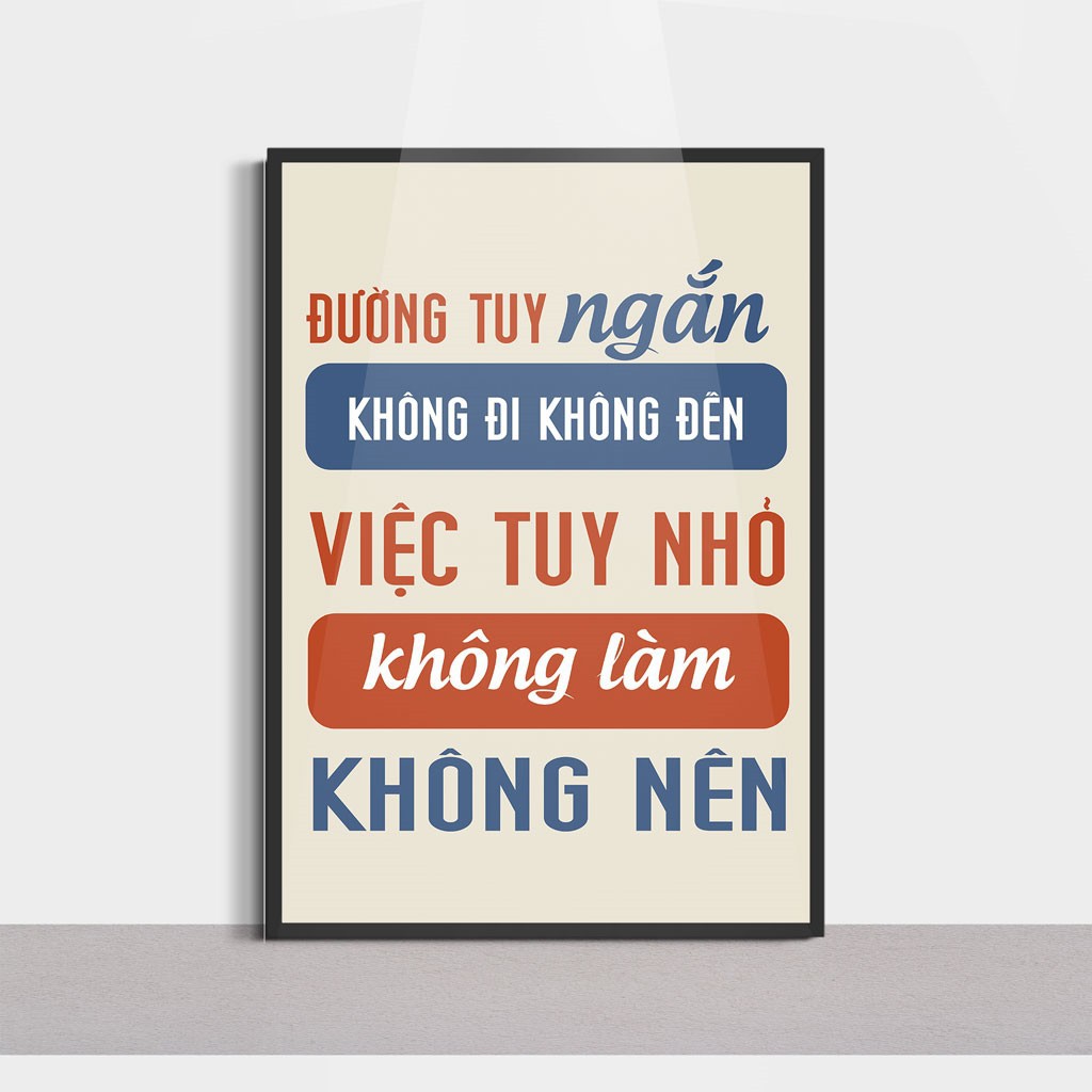 🔥Hot Deal🔥  15 Tranh Động Lực - Tranh Slogan Trang Trí Văn Phòng - Nhận Thiết Kế Tranh Canvas Theo Yêu Cầu CV-094