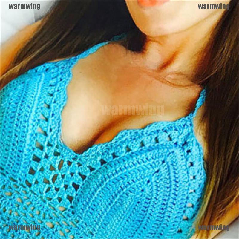 Áo Lót Dệt Kim Phối Ren Quyến Rũ Thời Trang Đi Biển Cho Nữ