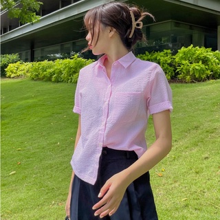 Áo sơ mi Fabric Holic tay ngắn kẻ sọc