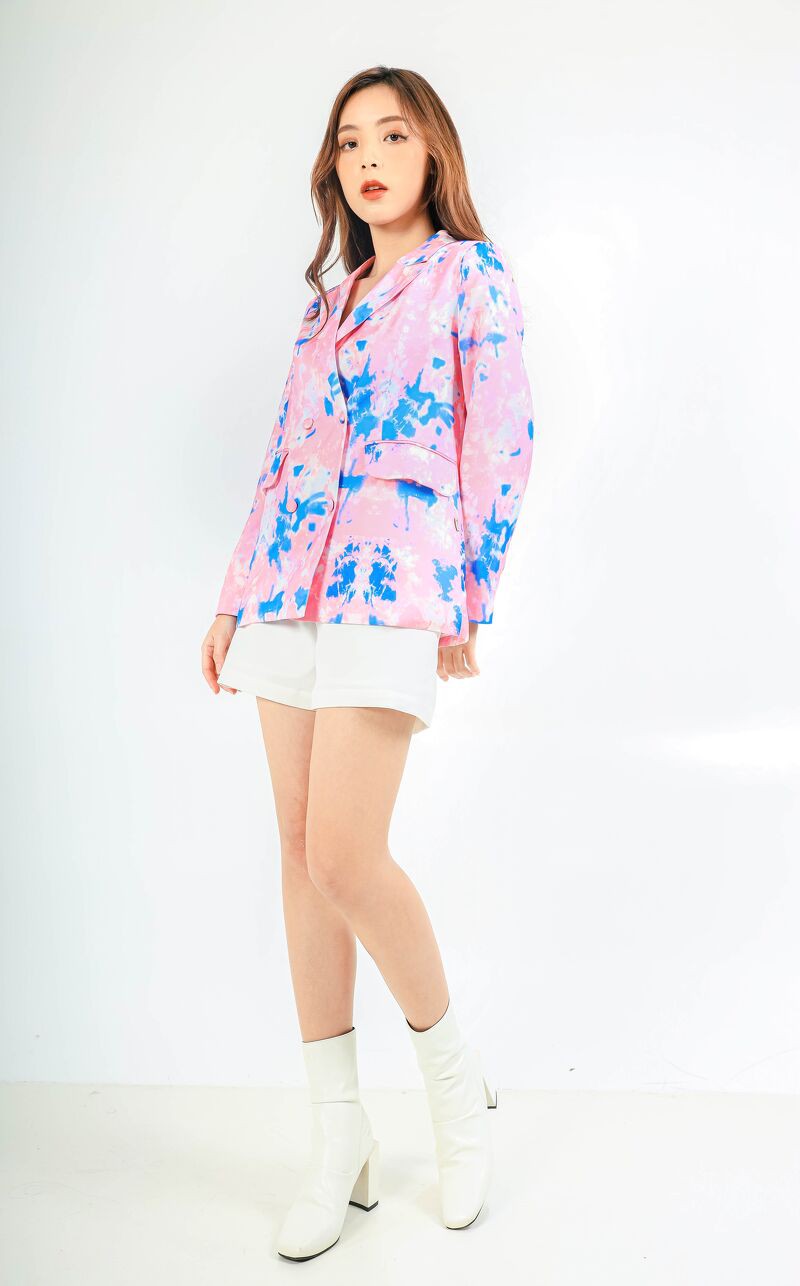 [Mã FAMALLT5 giảm 15% đơn 150k] CCHAT Áo blazer họa tiết | BigBuy360 - bigbuy360.vn