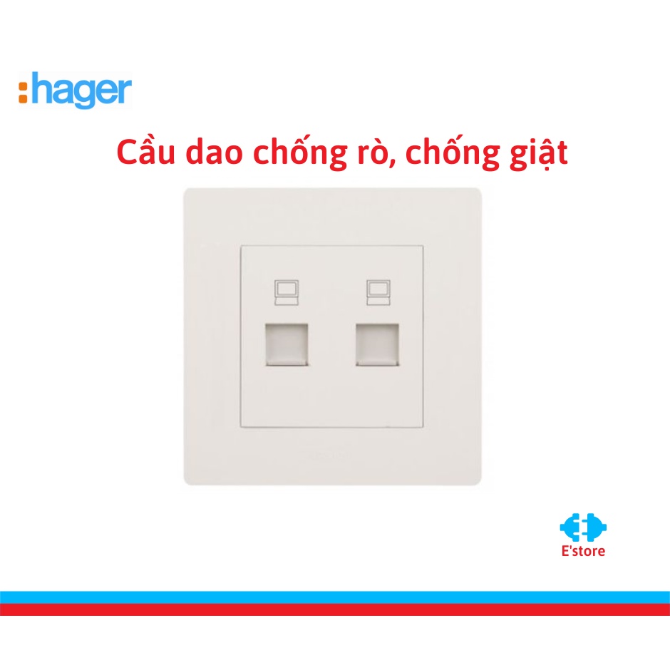 Ổ cắm mạng đôi Hager