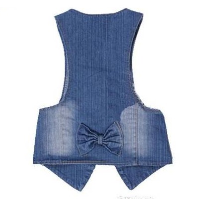 Áo Khoác Denim Không Tay Cổ Vest Thời Trang Cho Nữ