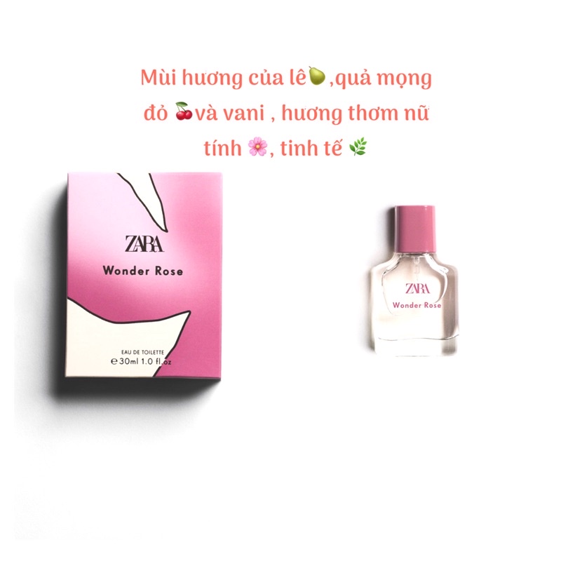 Nước hoa Zara Wonder Rose 30ml