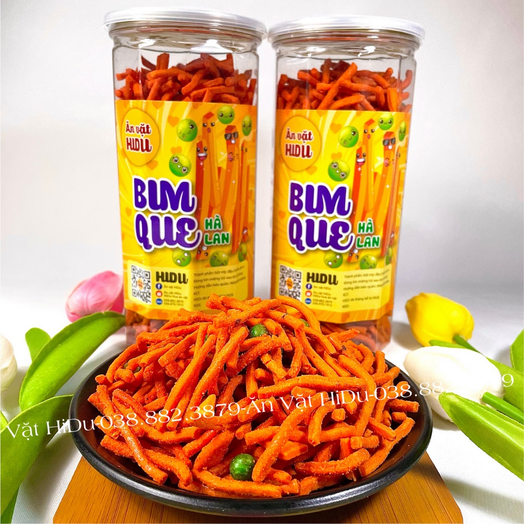 Bim bim que mix đậu hà lan cay HiDu 350gr