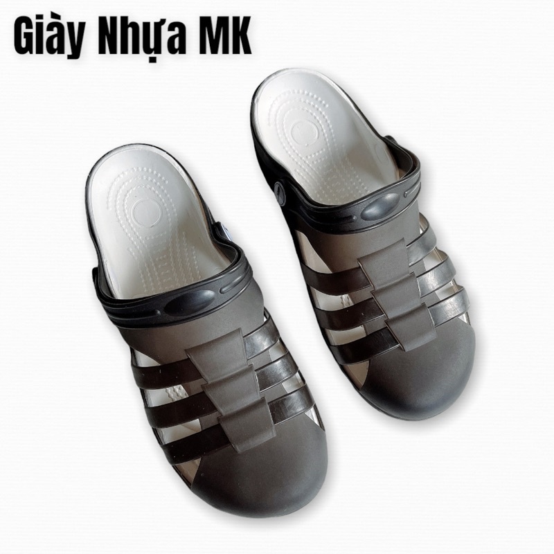 Giày Nhựa Nữ Đi Mưa Bioren Catha Siêu Nhẹ Đan Dây Cực Êm Chân - GL037
