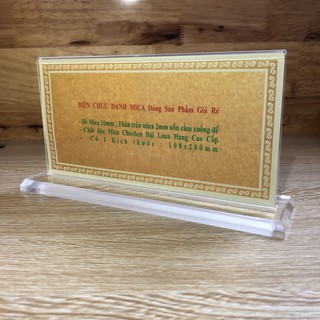 COMBO 5 Biển chức danh mica để bàn