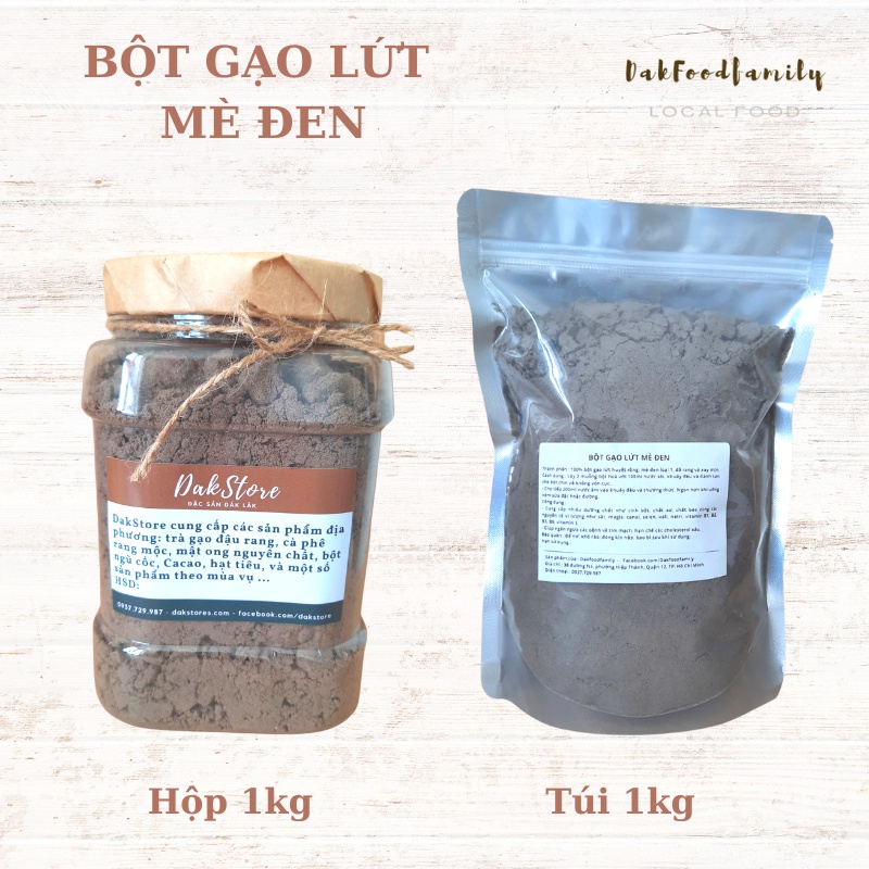 Bột gạo lứt mè đen nguyên chất Dakfoodfamily